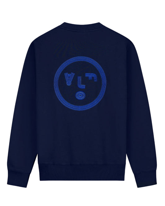 Navy Lined Face Crewneck