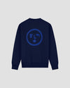 Navy Lined Face Crewneck