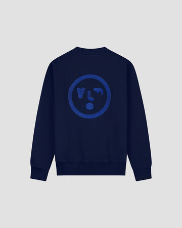 Navy Lined Face Crewneck