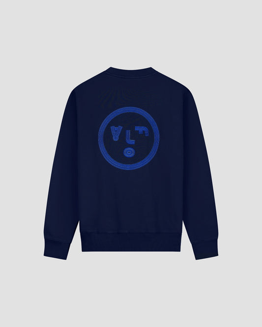 Navy Lined Face Crewneck
