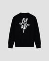 Black Crewneck Monogram Graphi