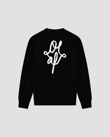 Black Crewneck Monogram Graphi