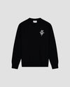 Black Crewneck Monogram Graphi