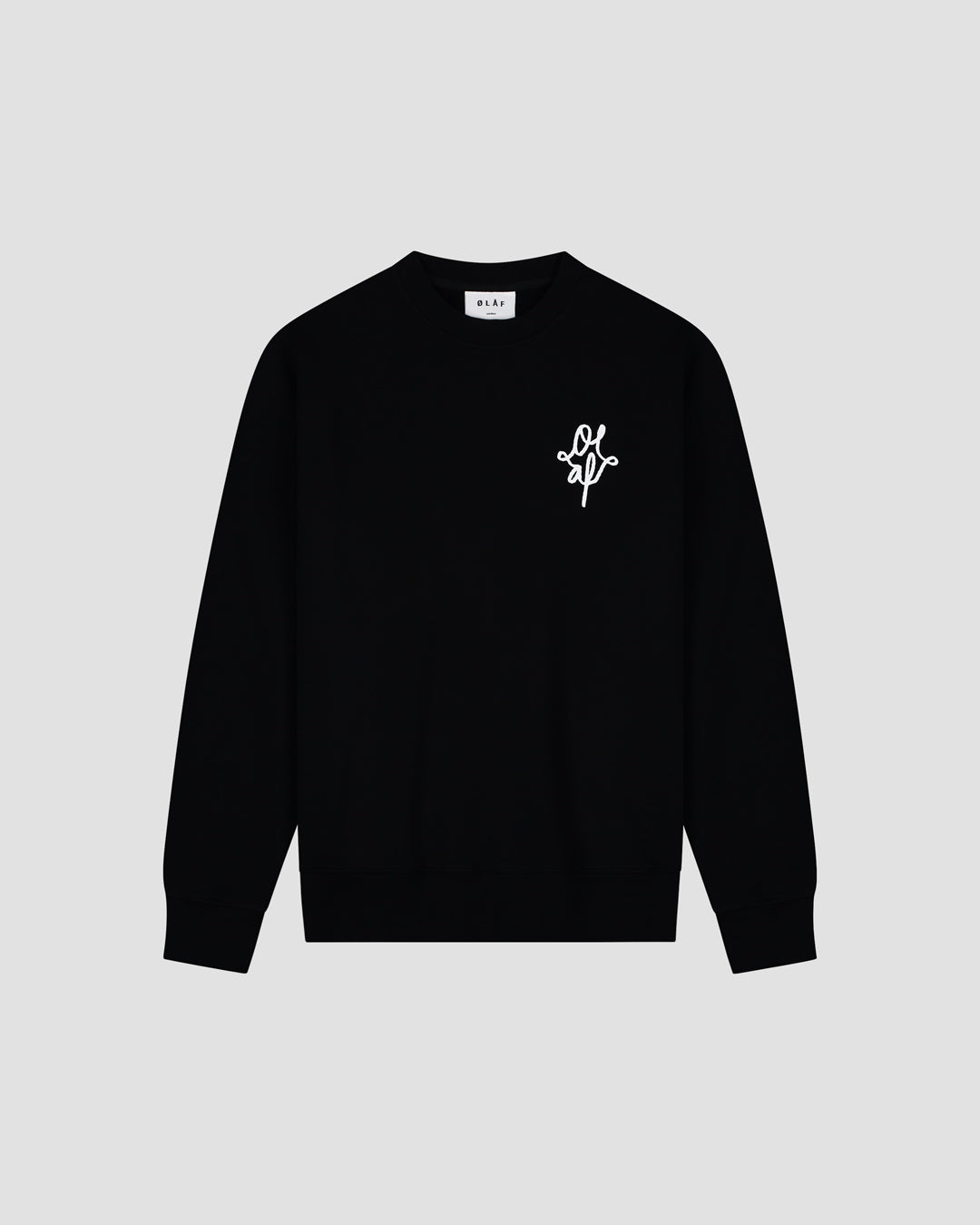 Black Crewneck Monogram Graphi