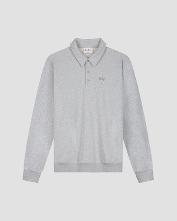 Heather Grey Oversized Polo