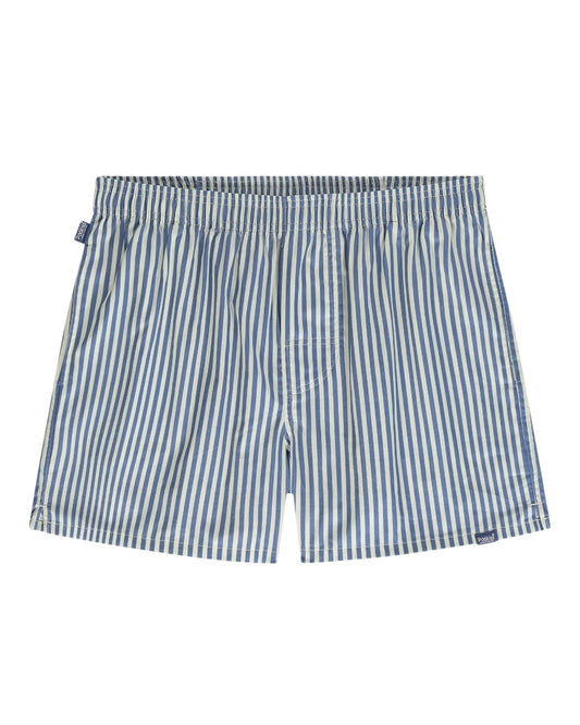 Blue Striped Blust Boxer Shorts
