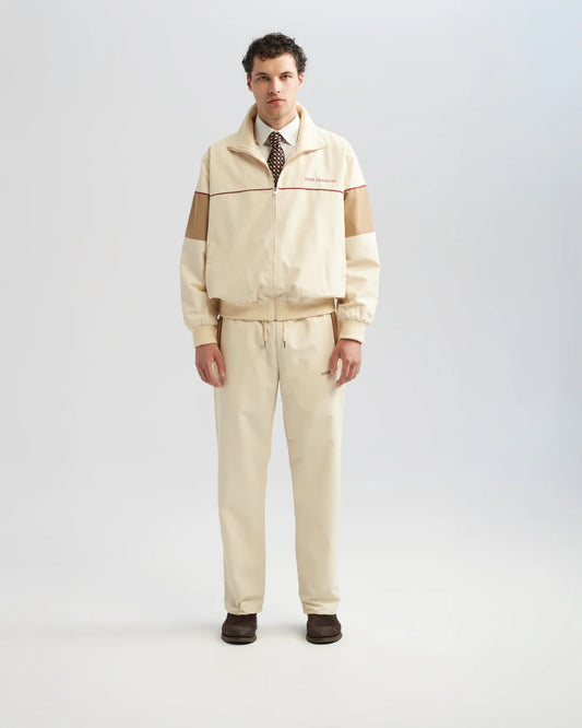 Beige Embroidered Regular Fit
