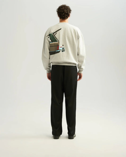 Grey Cotton Winedrive Relaxed