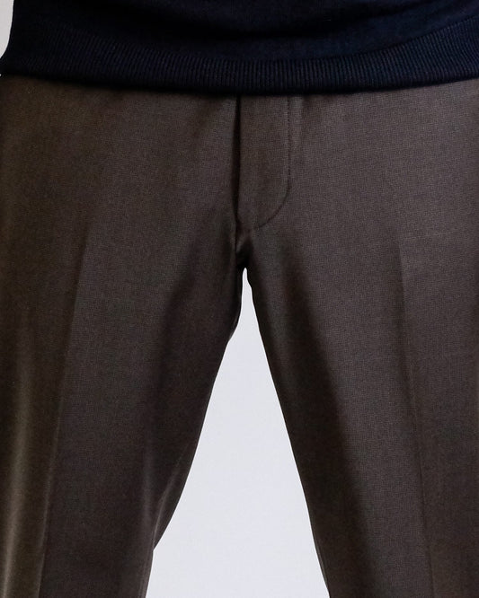Brown Piet SK Wool Blend Skinn