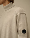 Off White Melange Lambswool Tu