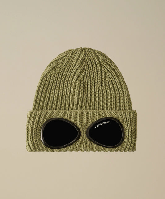 Tea Merino Wool Goggle Beanie