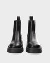 Black Leather Chelsea Boot
