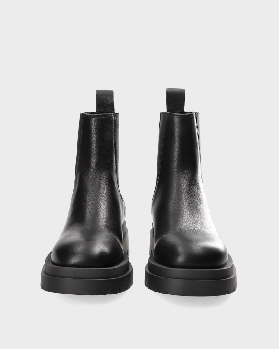 Black Leather Chelsea Boot