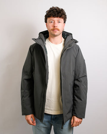 Slate Green Vhinner Hooded Jacket