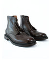 Dark brown horse nappa zipper
