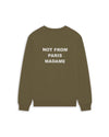 Le Sweatshirt Slogan Kaki