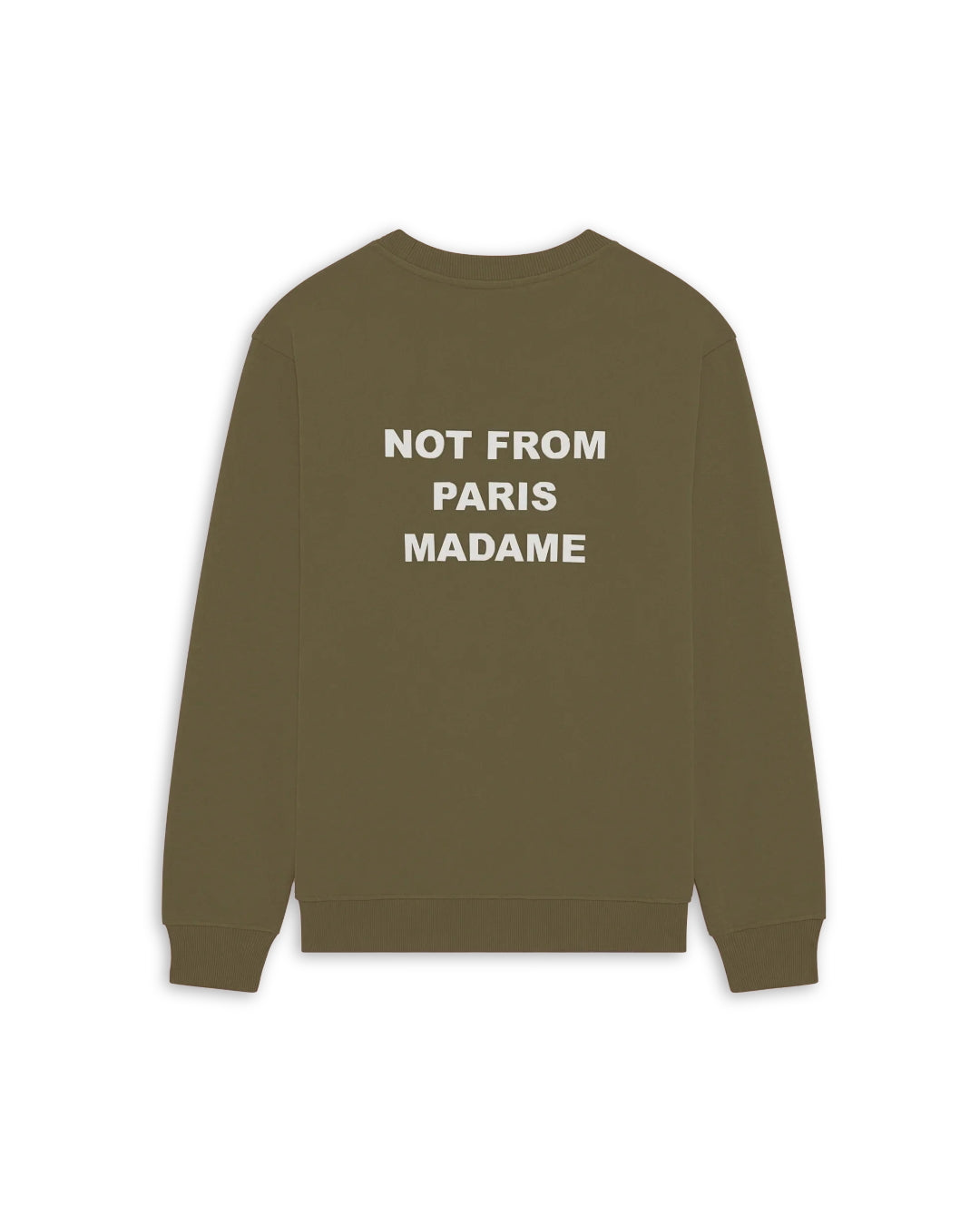 Le Sweatshirt Slogan Kaki