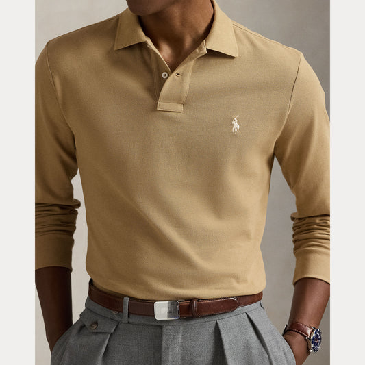 Mesh Custom Slim Fit Polo Shir