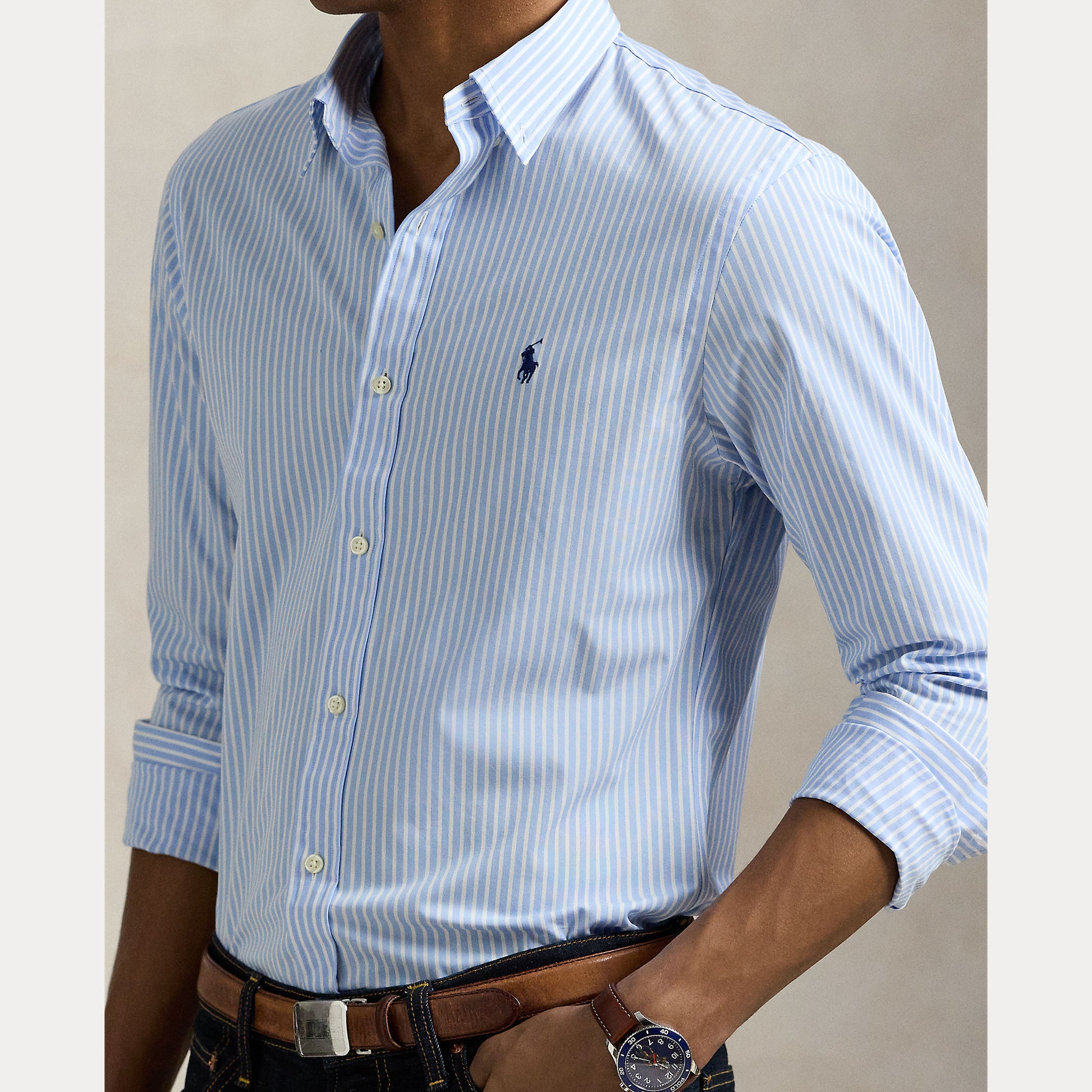 Stretch Poplin Slim Fit Shirt