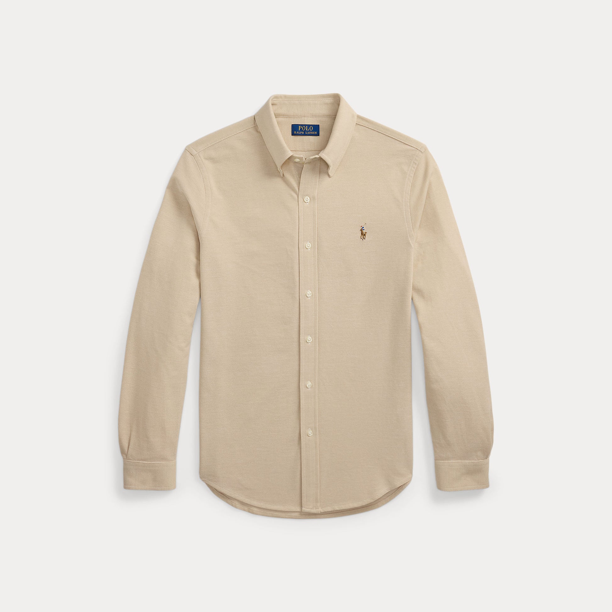 Knit Oxford Shirt Coastal Beig