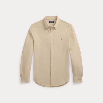 Knit Oxford Shirt Coastal Beig