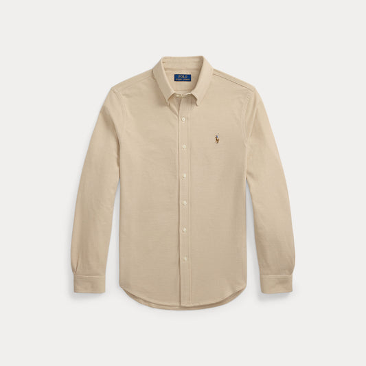 Knit Oxford Shirt Coastal Beig