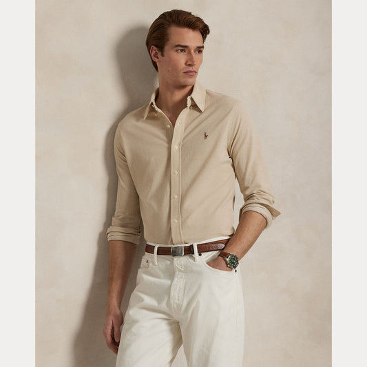 Knit Oxford Shirt Coastal Beig
