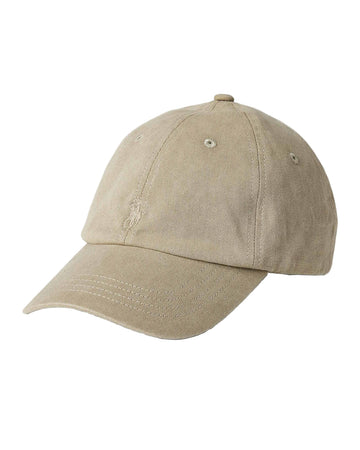 Olive Mineral-Dyed Twill Ball Cap