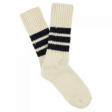 Crew Stripes Socks Ecru / Blue