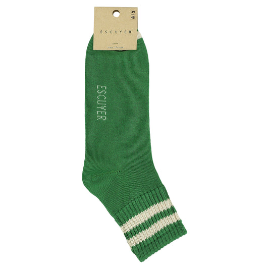 Ankle Cotton Socks Green / Ecr