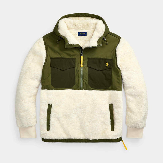 Pile Fleece Hybrid Hoodie Ando