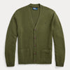 Logo Woll V-Neck Cardigan Clas