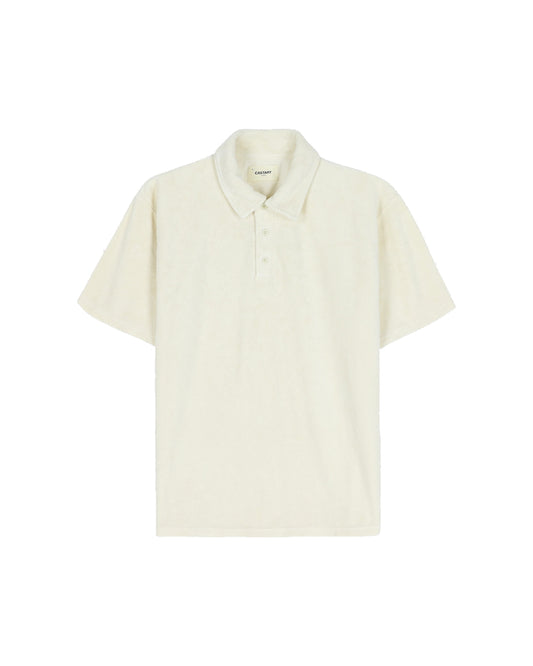 Seaford Sponge Polo Ecru
