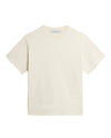Relaxed fit T-shirt cotton jersey logo patch Heritage White