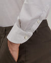 Xacus Beige Active Linnenlook Tailor Fit Shirt