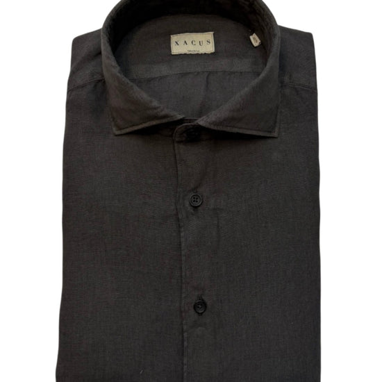 Blackbrown Linen Tinto Capo Shirt Tailor Fit