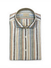 Color Striped Striped Linen Tailor Fit