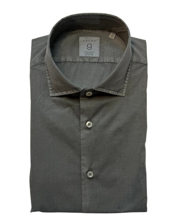 Grey Tinto Capo Grafite Popeline Shirt Tailor Fit