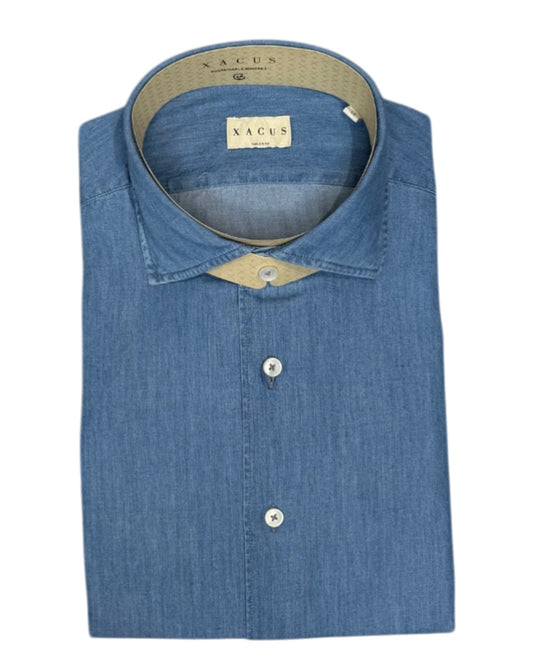 Denim Tencel Wide Spread Shirt Tailor Fit
