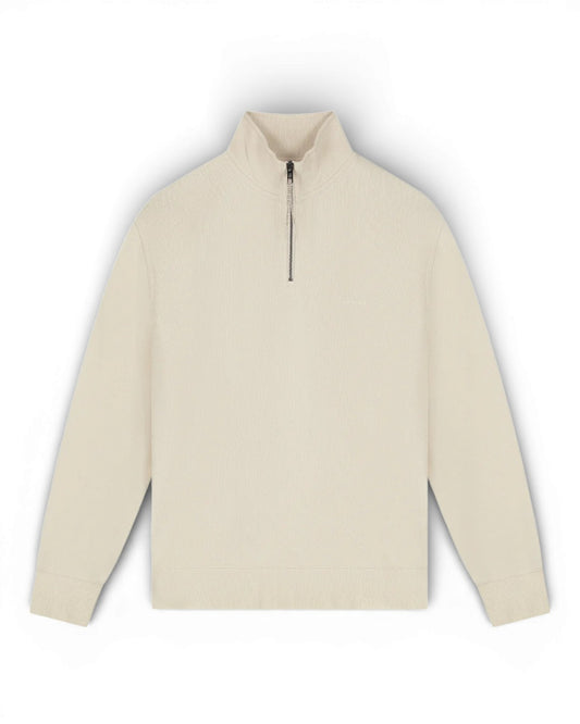 Almond Milk Mind Half Zip Sweater