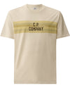C.P. Company 30/1 Jersey Striped T-Shirt – Gauze White