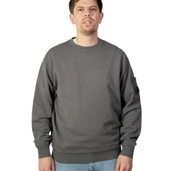Gunmetal crewneck lens sweatshirt