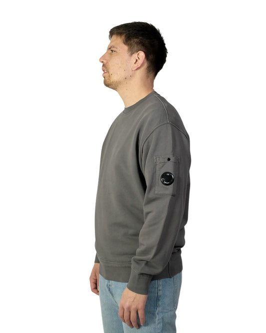 Gunmetal crewneck lens sweatshirt