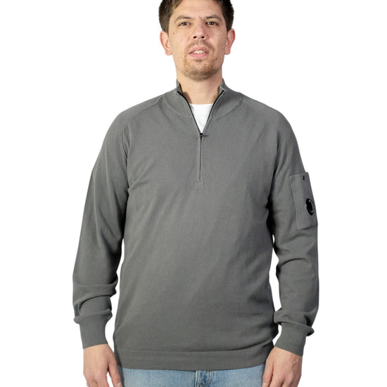 Gunmetal crewneck lens sweatshirt