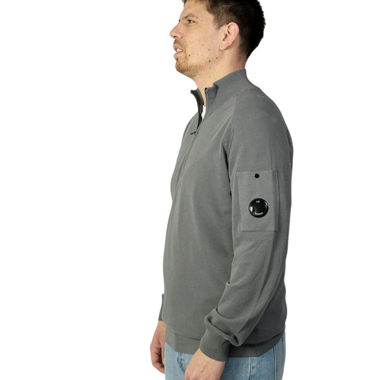Gunmetal crewneck lens sweatshirt