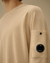 C.P. Company Cotton Crepe Crewneck Lens Sweater – Frozen Dew