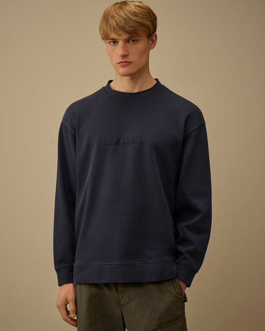 C.P. Company Crewneck Lens Sweatshirt – Midnight Navy