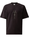 C.P. Company Twisted Logo T-Shirt – Black