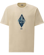 Gauze white T-shirts short sleeve in jersey