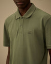 Ivy Green stretch piquet short sleeve logo polo